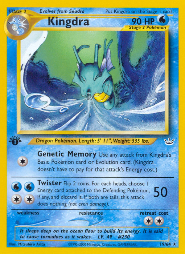 Kingdra (19/64) [Neo Revelation 1st Edition] | Gear Gaming Bentonville