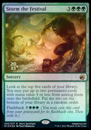 Storm the Festival [Innistrad: Midnight Hunt Prerelease Promos] | Gear Gaming Bentonville