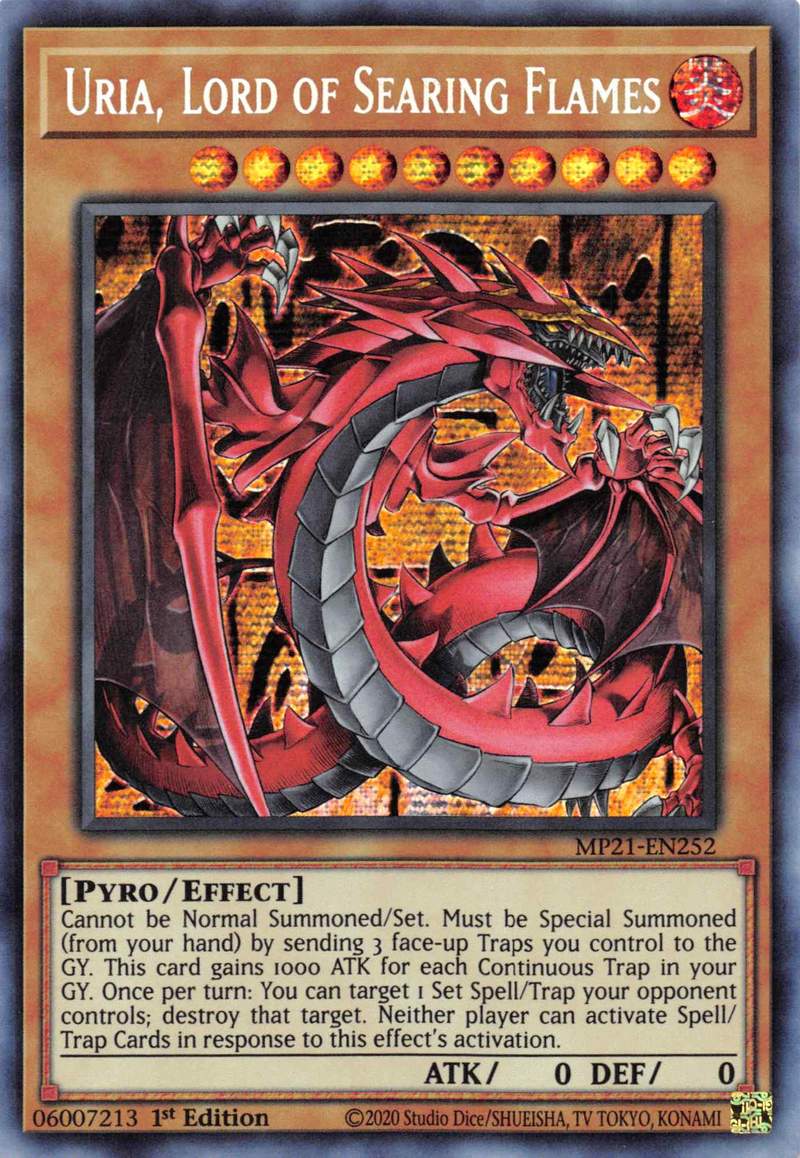 Uria, Lord of Searing Flames [MP21-EN252] Prismatic Secret Rare | Gear Gaming Bentonville