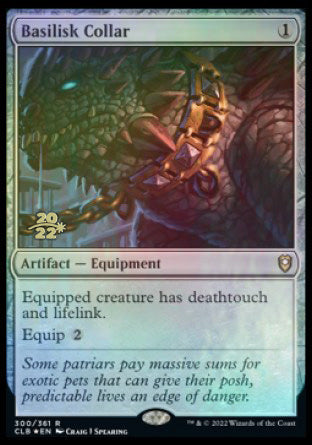 Basilisk Collar [Commander Legends: Battle for Baldur's Gate Prerelease Promos] | Gear Gaming Bentonville