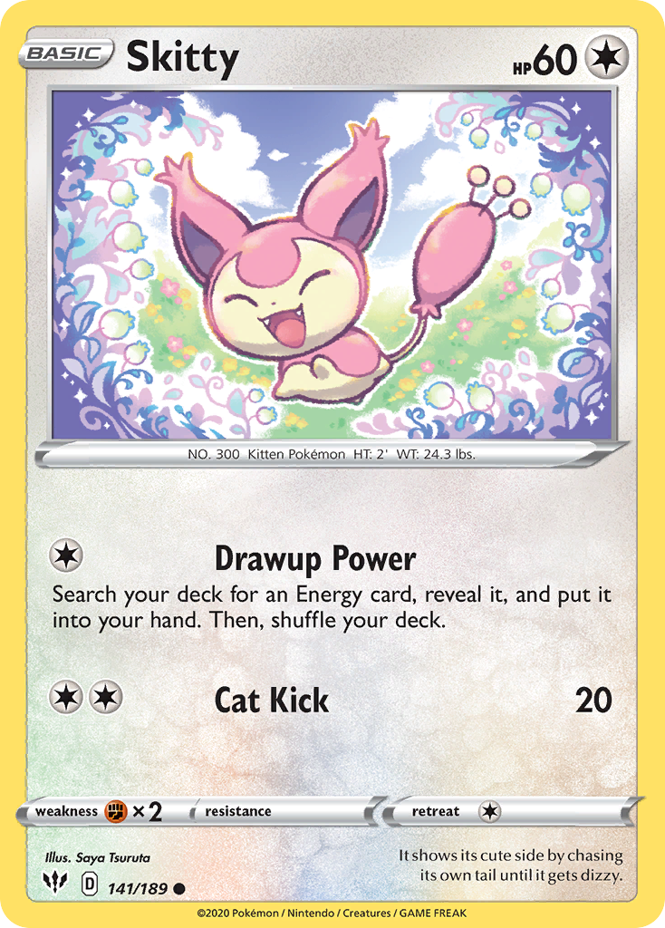 Skitty (141/189) [Sword & Shield: Darkness Ablaze] | Gear Gaming Bentonville