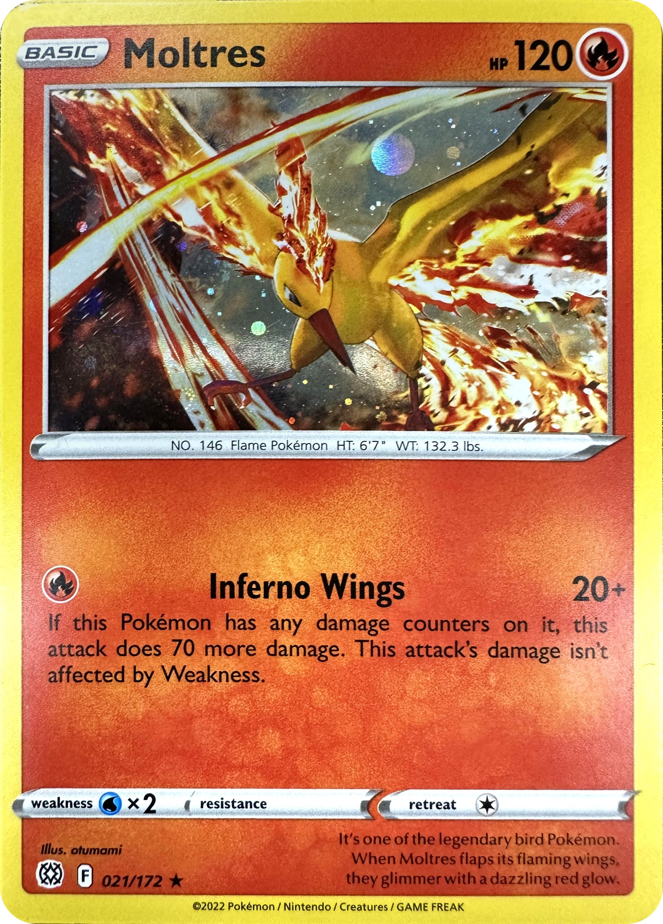 Moltres (021/172) (Cosmos Holo) [Sword & Shield: Brilliant Stars] | Gear Gaming Bentonville