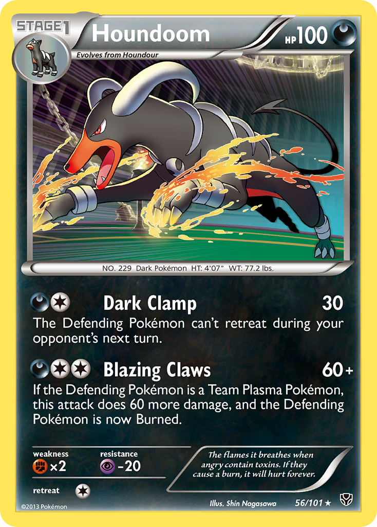 Houndoom (56/101) [Black & White: Plasma Blast] | Gear Gaming Bentonville