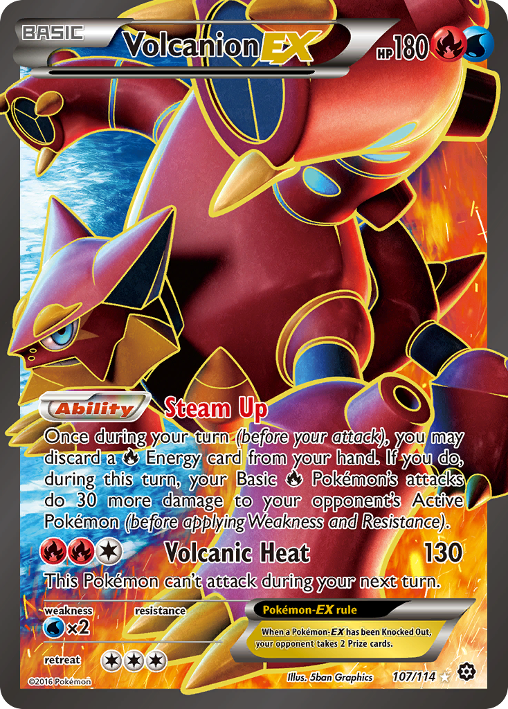 Volcanion EX (107/114) [XY: Steam Siege] | Gear Gaming Bentonville