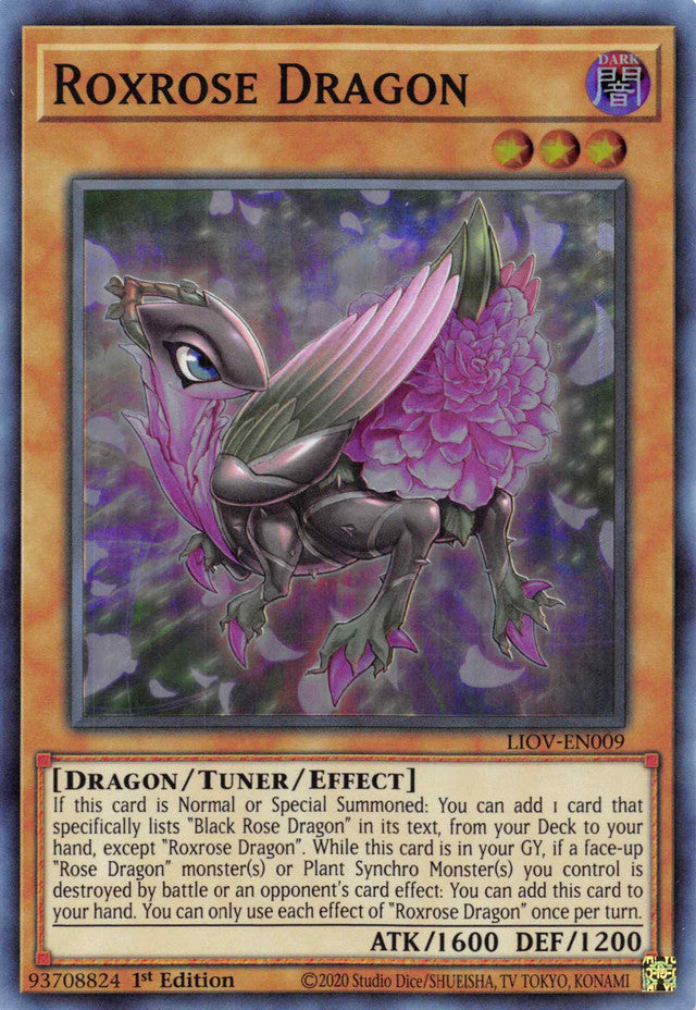 Roxrose Dragon [LIOV-EN009] Super Rare | Gear Gaming Bentonville