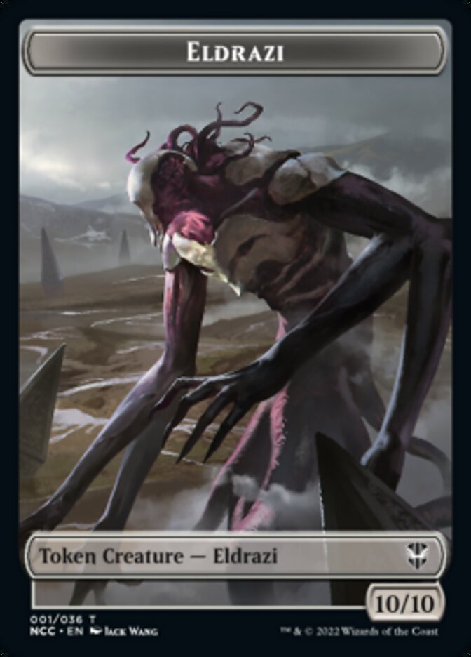 Eldrazi // Human Soldier Double-sided Token [Streets of New Capenna Commander Tokens] | Gear Gaming Bentonville