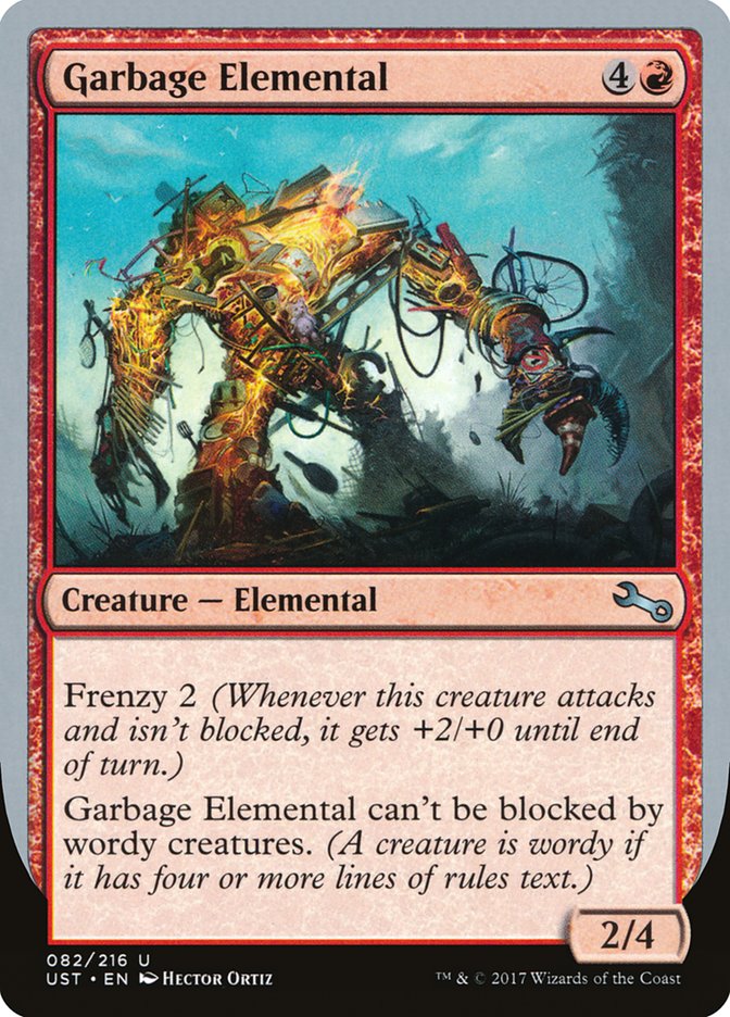 Garbage Elemental (2/4 Creature) [Unstable] | Gear Gaming Bentonville