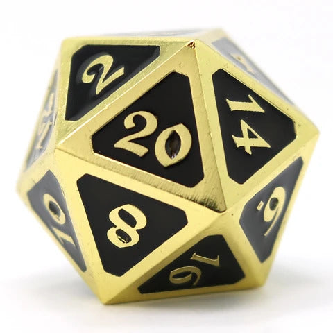 Dire d20 - Mythica Gold Onyx | Gear Gaming Bentonville