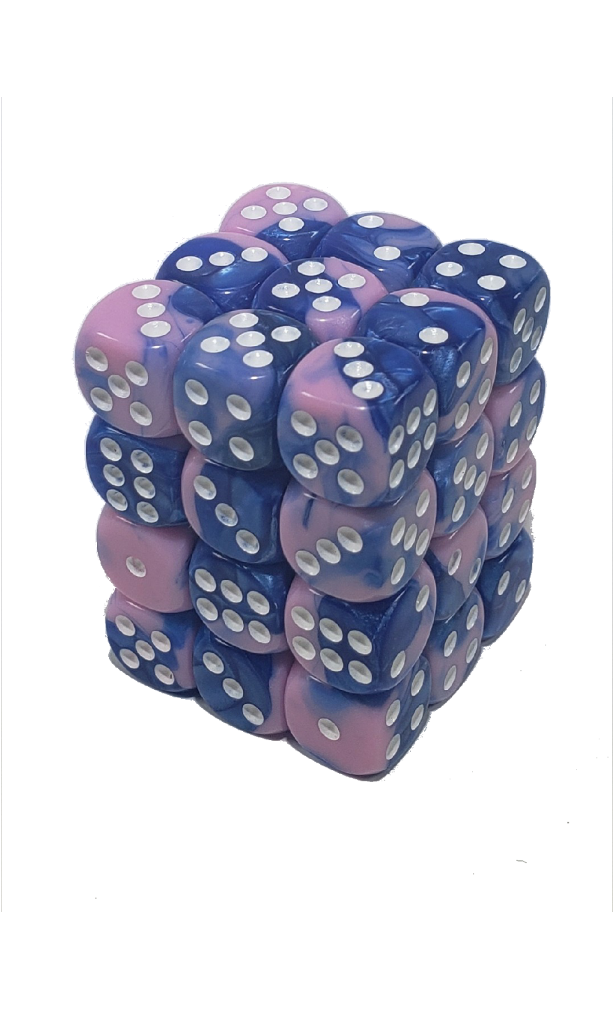 Blue+Pink 12mm Pip 36pcs D6 Dice Set | Gear Gaming Bentonville