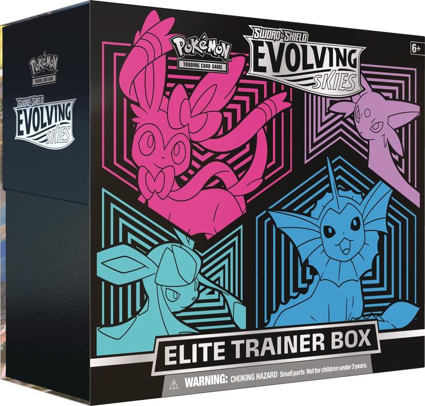 Evolving Skies Elite Trainer Box [Glaceon/Vaporeon/Sylveon/Espeon] | Gear Gaming Bentonville