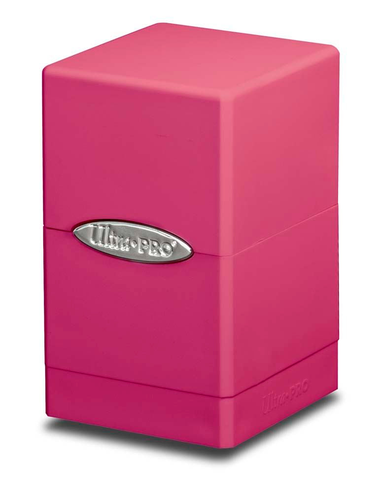 Ultra Pro Deck Box Satin Tower Bright Pink | Gear Gaming Bentonville