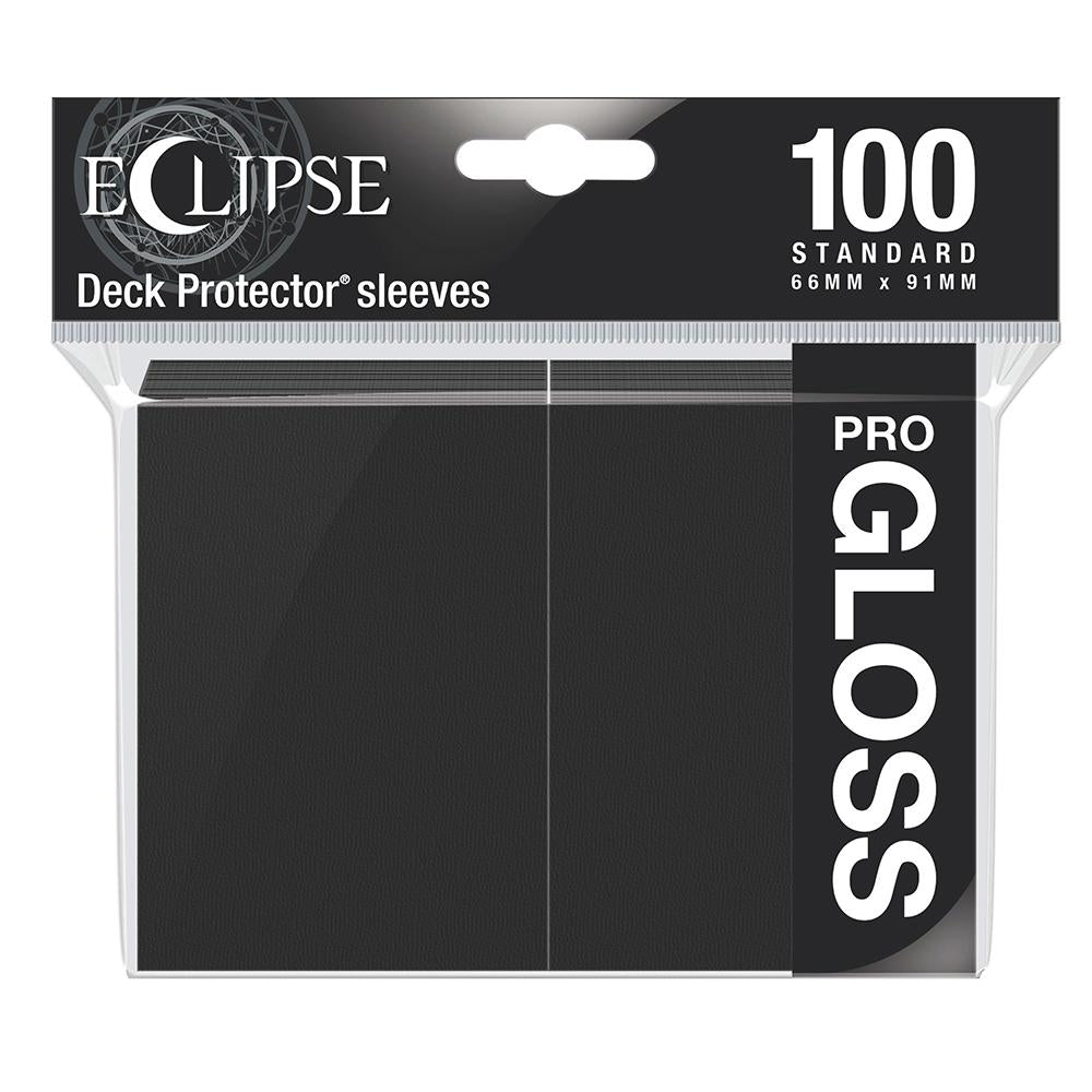 Ultra Pro Regular Eclipse Gloss (100ct) Jet Black | Gear Gaming Bentonville