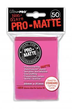 Ultra Pro Regular Matte (50ct) Pink | Gear Gaming Bentonville