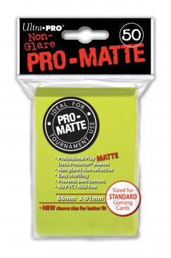 Ultra Pro Regular Matte (50ct) Bright Yellow | Gear Gaming Bentonville