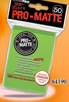 Ultra Pro Regular Matte (50ct) Lime Green | Gear Gaming Bentonville