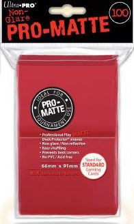 Ultra Pro Regular Matte (100ct) Red | Gear Gaming Bentonville