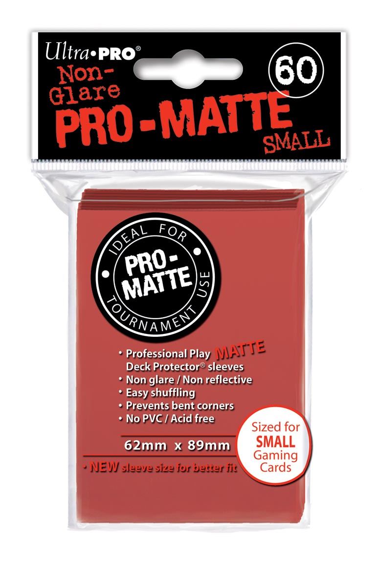 Ultra Pro Small Matte (60ct) Red | Gear Gaming Bentonville