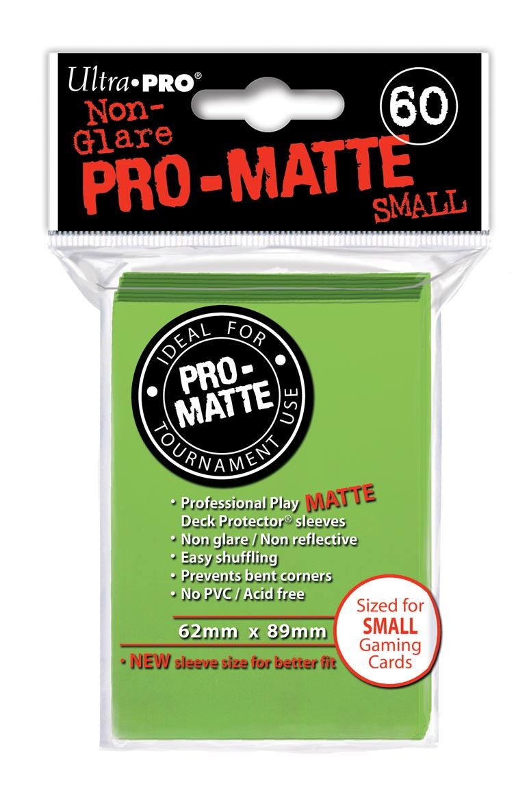 Ultra Pro Small Matte (60ct) Lime Green | Gear Gaming Bentonville