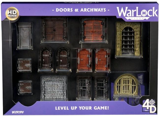 Wizkids Warlock Tiles - Doors & Archways | Gear Gaming Bentonville