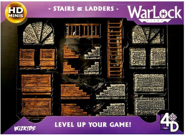 Wizkids Warlock Tiles - Stairs & Ladders | Gear Gaming Bentonville