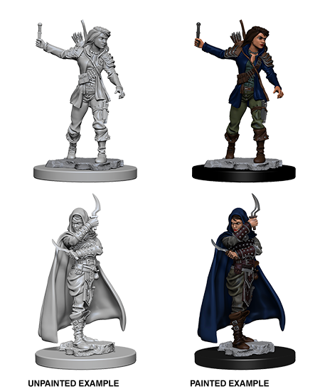 Pathfinder Unpainted Miniatures - Human Female Rouge | Gear Gaming Bentonville