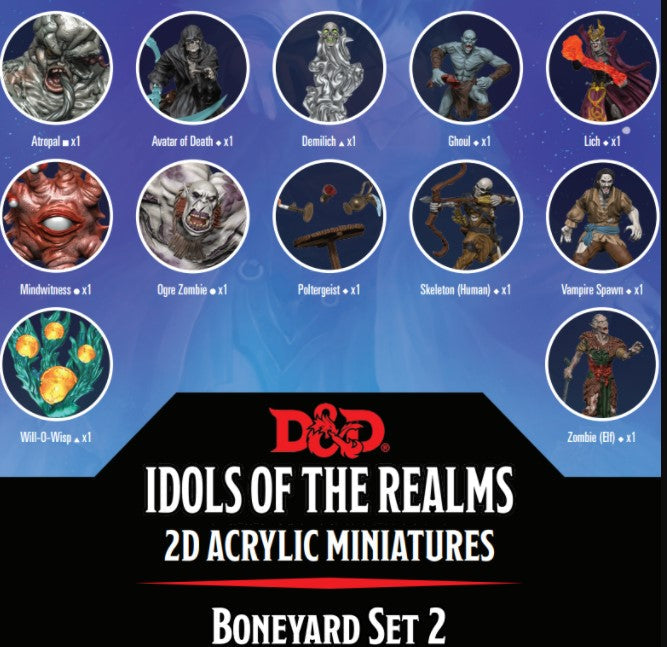 D&D Idols of the Realms: Boneyard: 2D Set 2 | Gear Gaming Bentonville