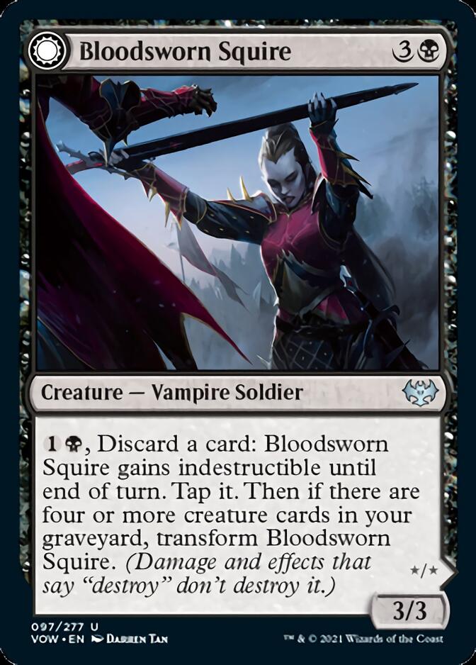 Bloodsworn Squire // Bloodsworn Knight [Innistrad: Crimson Vow] | Gear Gaming Bentonville