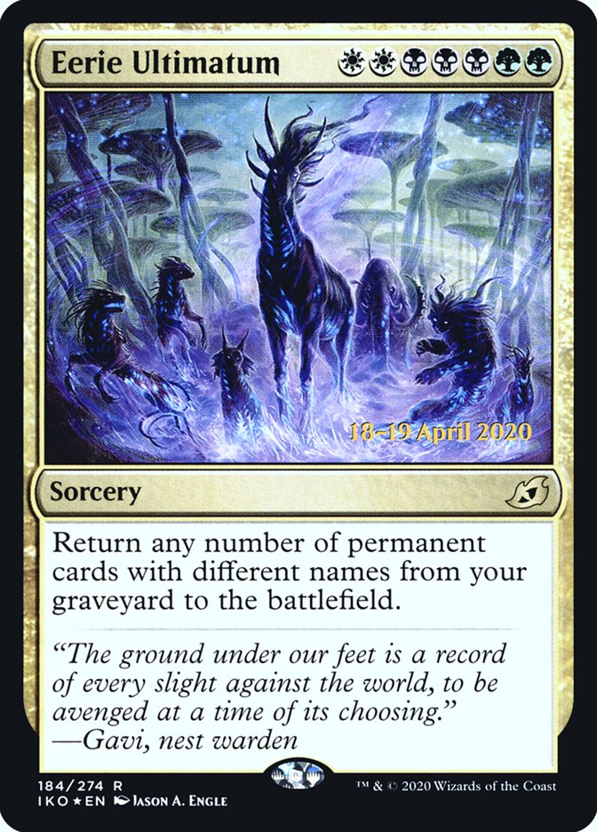 Eerie Ultimatum  [Ikoria: Lair of Behemoths Prerelease Promos] | Gear Gaming Bentonville