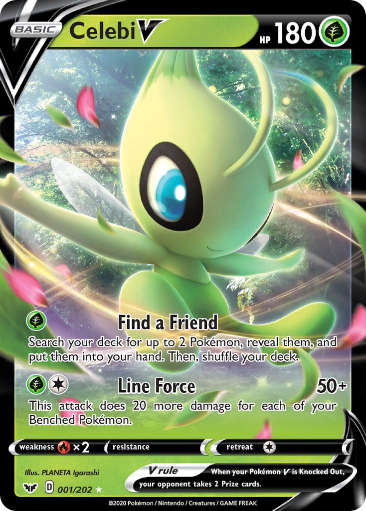 Celebi V (001/202) [Sword & Shield: Base Set] | Gear Gaming Bentonville