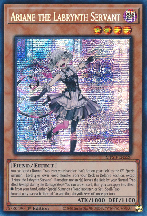 Ariane the Labrynth Servant [MP23-EN228] Prismatic Secret Rare | Gear Gaming Bentonville