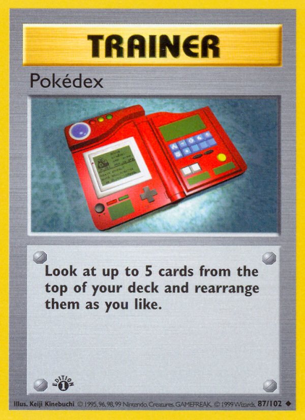 Pokedex (87/102) (Shadowless) [Base Set 1st Edition] | Gear Gaming Bentonville