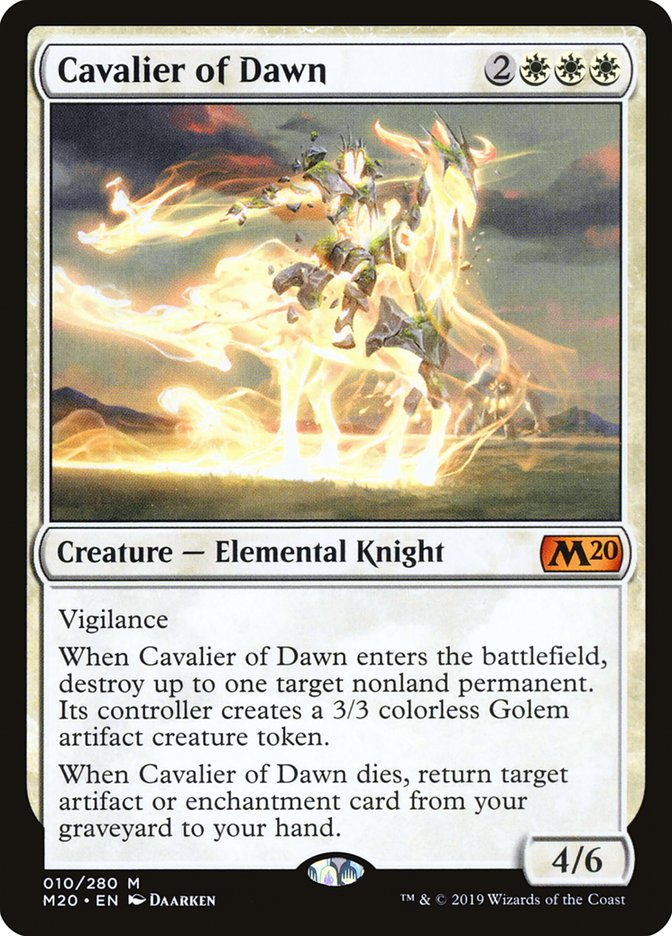 Cavalier of Dawn [Core Set 2020] | Gear Gaming Bentonville