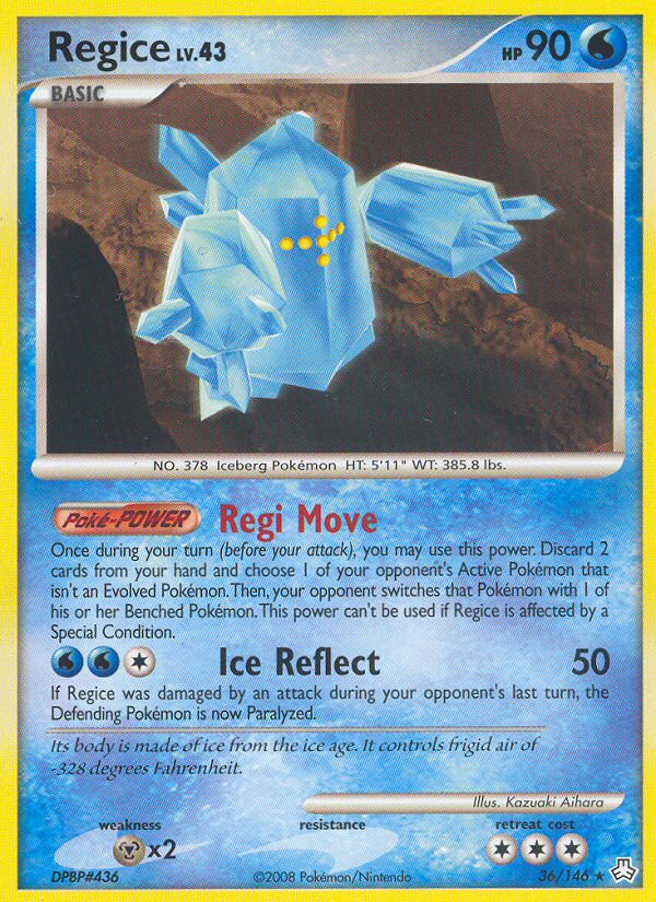 Regice (36/146) [Diamond & Pearl: Legends Awakened] | Gear Gaming Bentonville