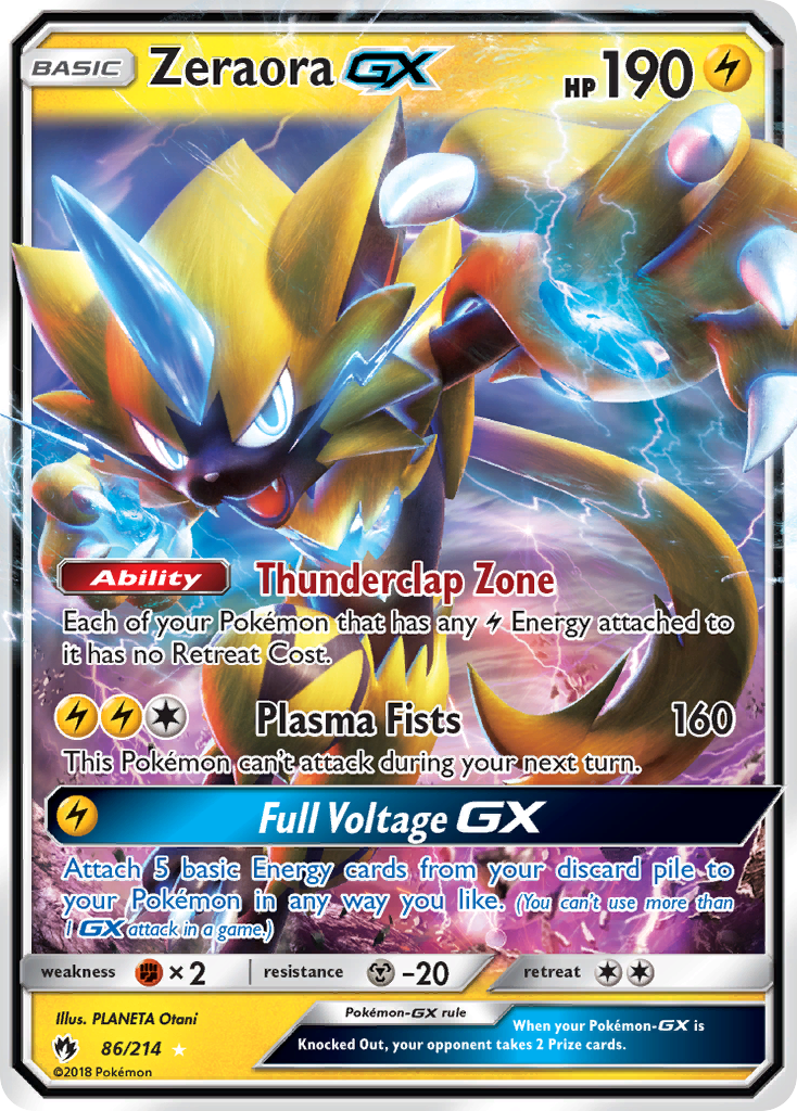 Zeraora GX (86/214) [Sun & Moon: Lost Thunder] | Gear Gaming Bentonville