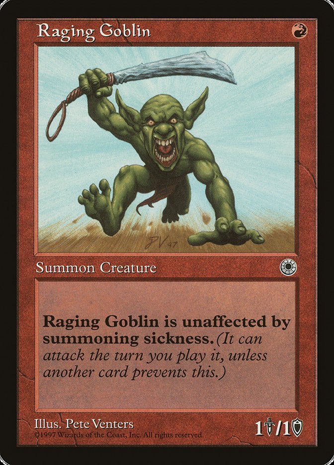 Raging Goblin (No Flavor Text) [Portal] | Gear Gaming Bentonville