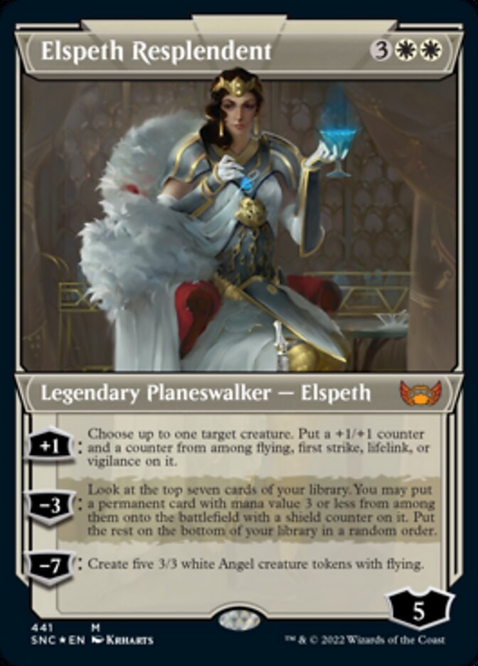 Elspeth Resplendent (Showcase Art Deco Foil Etched) [Streets of New Capenna] | Gear Gaming Bentonville