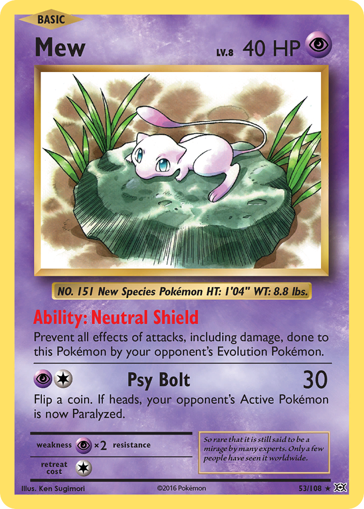 Mew (53/108) [XY: Evolutions] | Gear Gaming Bentonville