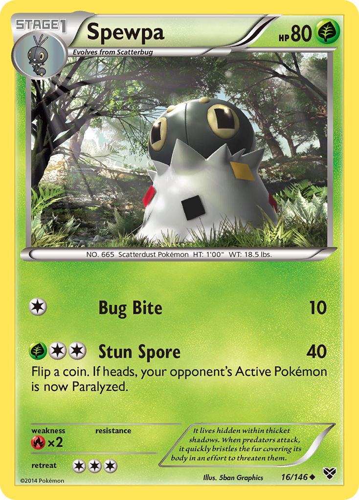 Spewpa (16/146) [XY: Base Set] | Gear Gaming Bentonville