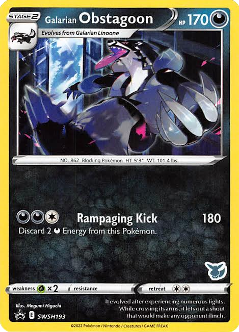 Galarian Obstagoon (SWSH193) (Eevee Deck) [Battle Academy 2022] | Gear Gaming Bentonville