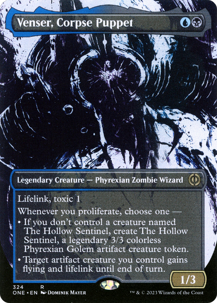 Venser, Corpse Puppet (Borderless Ichor) [Phyrexia: All Will Be One] | Gear Gaming Bentonville