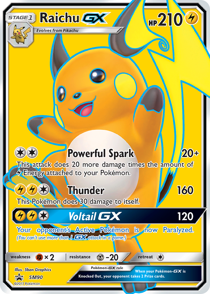 Raichu GX (SM90) [Sun & Moon: Black Star Promos] | Gear Gaming Bentonville