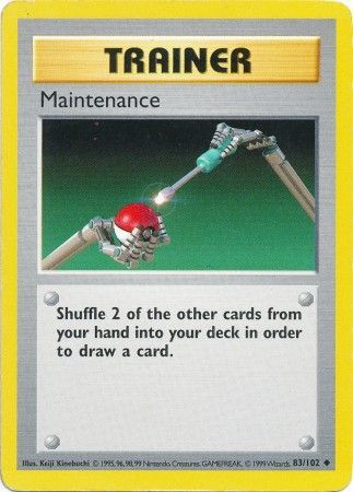 Maintenance (83/102) [Base Set Shadowless Unlimited] | Gear Gaming Bentonville