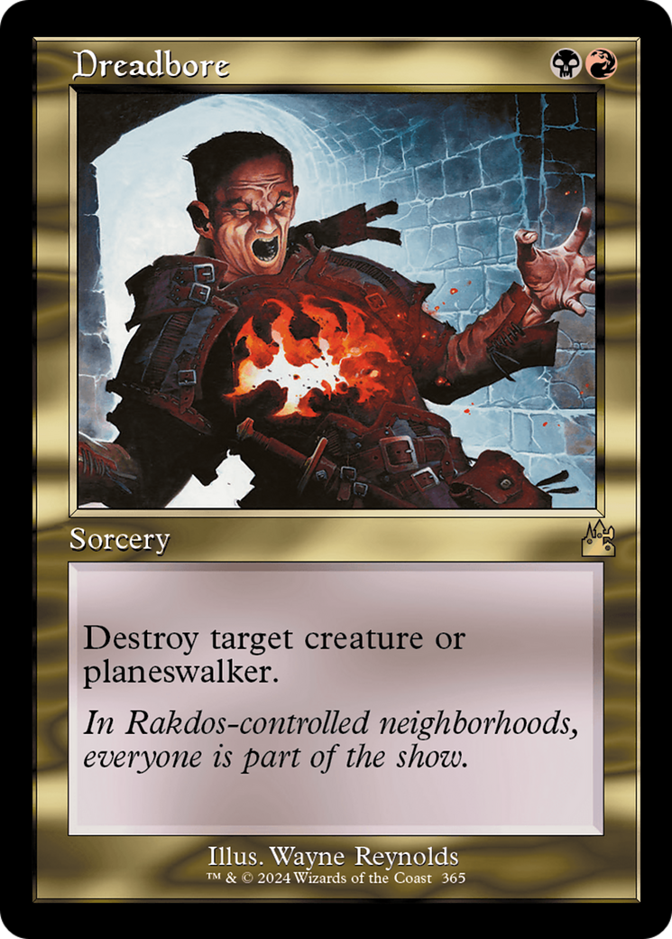 Dreadbore (Retro Frame) [Ravnica Remastered] | Gear Gaming Bentonville