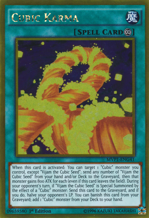 Cubic Karma [MVP1-ENG41] Gold Rare | Gear Gaming Bentonville
