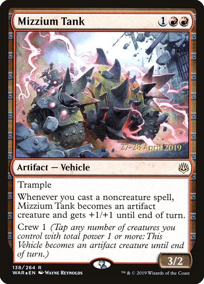 Mizzium Tank  [War of the Spark Prerelease Promos] | Gear Gaming Bentonville