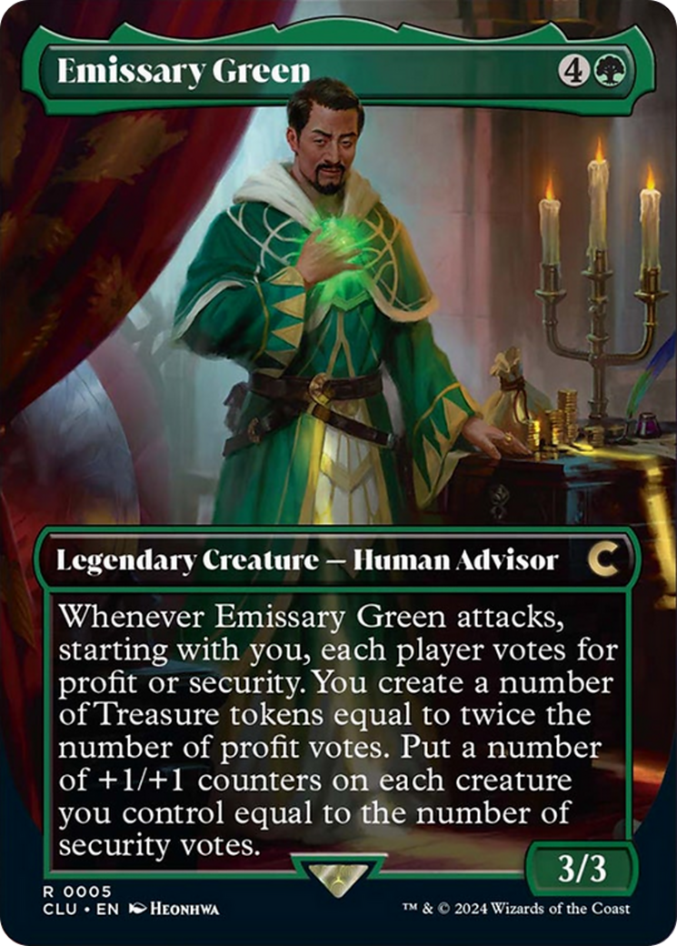 Emissary Green (Borderless) [Ravnica: Clue Edition] | Gear Gaming Bentonville