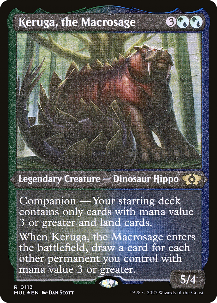 Keruga, the Macrosage (Foil Etched) [Multiverse Legends] | Gear Gaming Bentonville