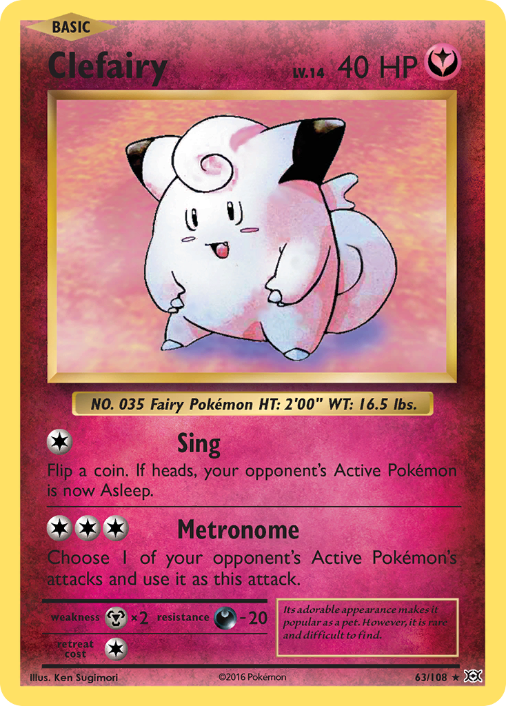 Clefairy (63/108) [XY: Evolutions] | Gear Gaming Bentonville