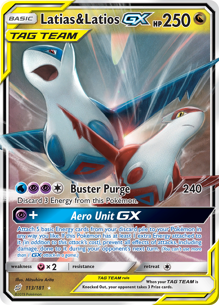 Latias & Latios GX (113/181) [Sun & Moon: Team Up] | Gear Gaming Bentonville