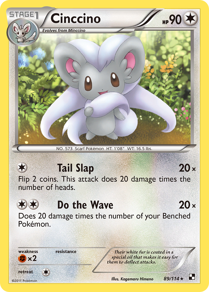 Cinccino (89/114) [Black & White: Base Set] | Gear Gaming Bentonville